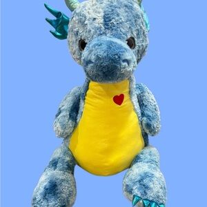 Rare HugFun Jumbo Dragon plush toy. 33” Tall